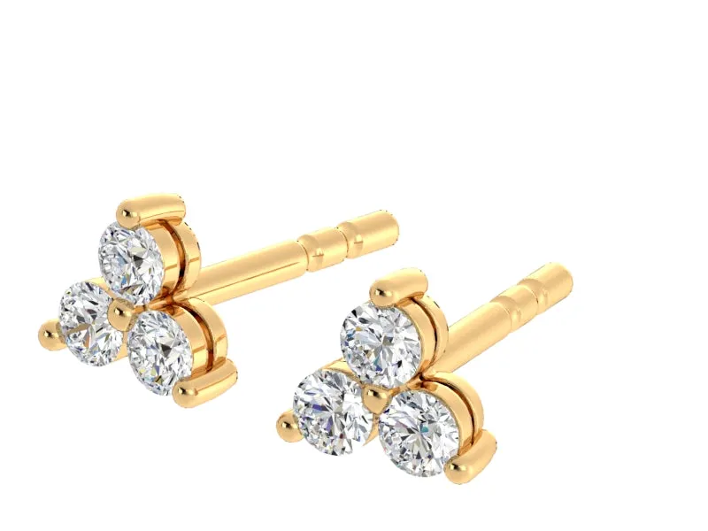 Diamond Trio Studs