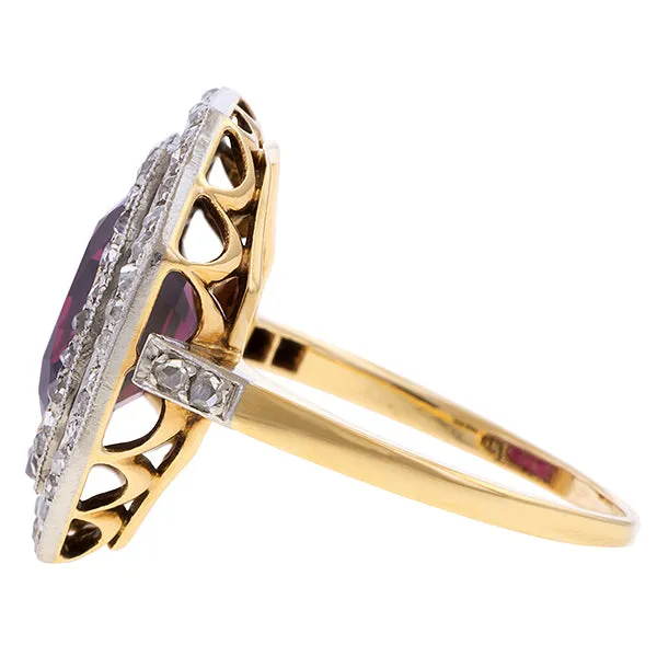 Edwardian Ruby & Diamond Ring