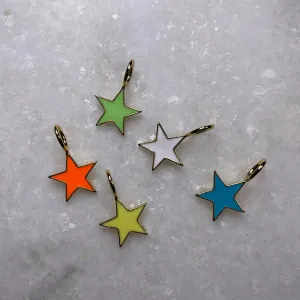 Enamel Star Charms-Assorted