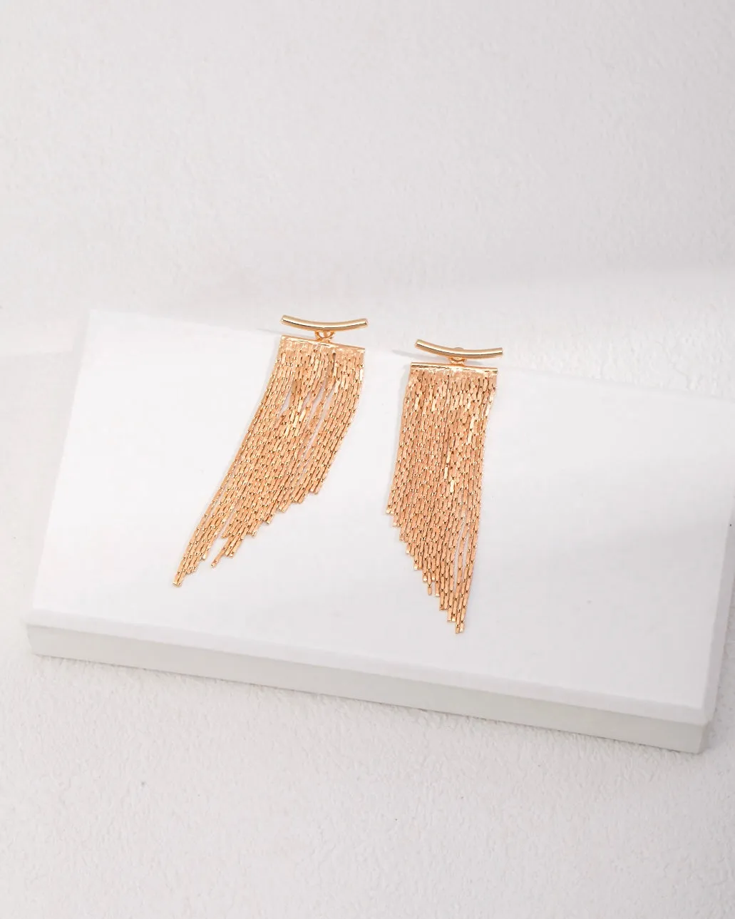 Evelyn Multi Wear Bar & Tassel Earrings - Gold