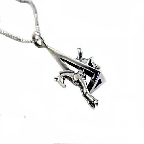 Eventing Jumping Horse Pendant Necklace