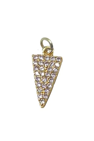 Farrah B Triangle Charm in Gold