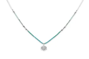 GAEA LOTUS FLOWER PENDANT NECKLACE