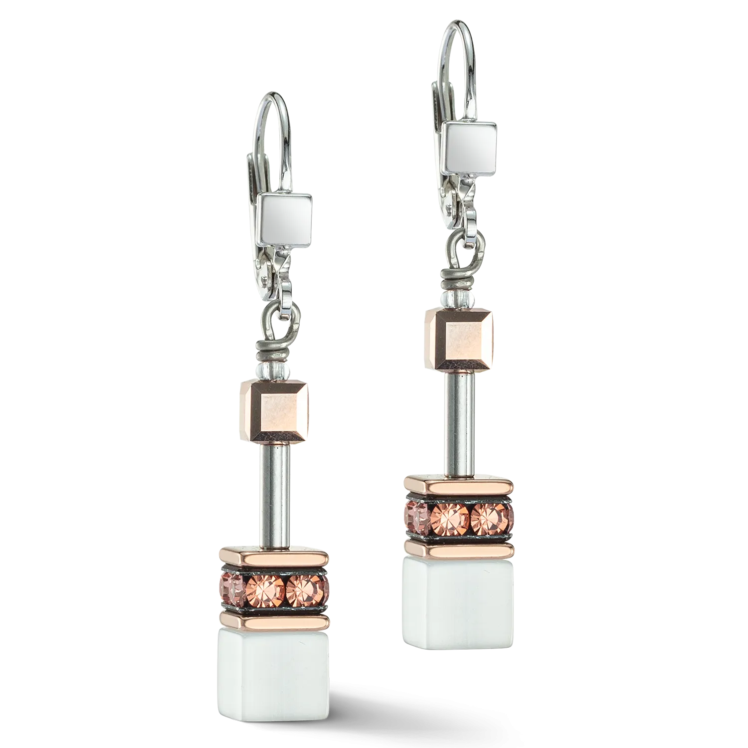 GeoCUBE® Iconic earrings cognac