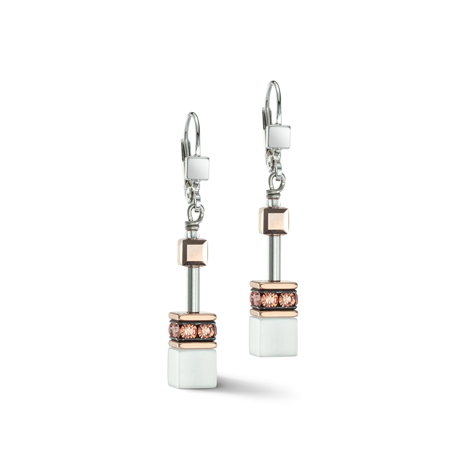 GeoCUBE® Iconic earrings cognac