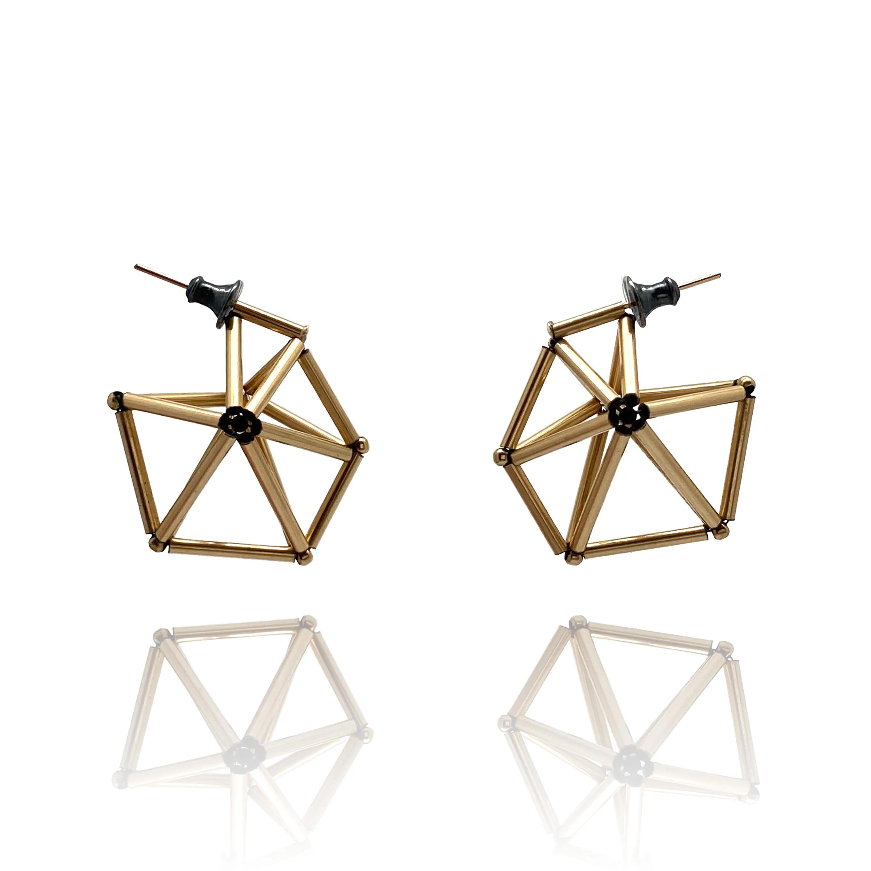 Geometric Gold Earrings