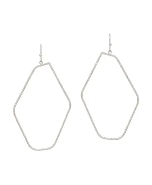 Geometric Silver Wire Earrings