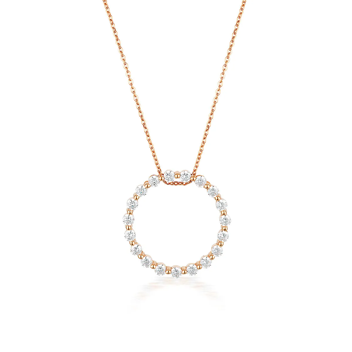 GEORGINI CIRCLE OF LIFE PENDANT - ROSE GOLD