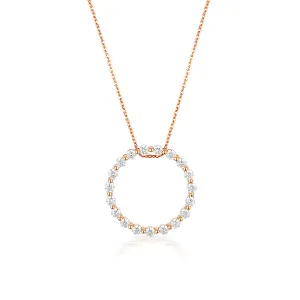 GEORGINI CIRCLE OF LIFE PENDANT - ROSE GOLD