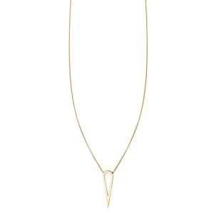 Gold Diamond Outline Necklace