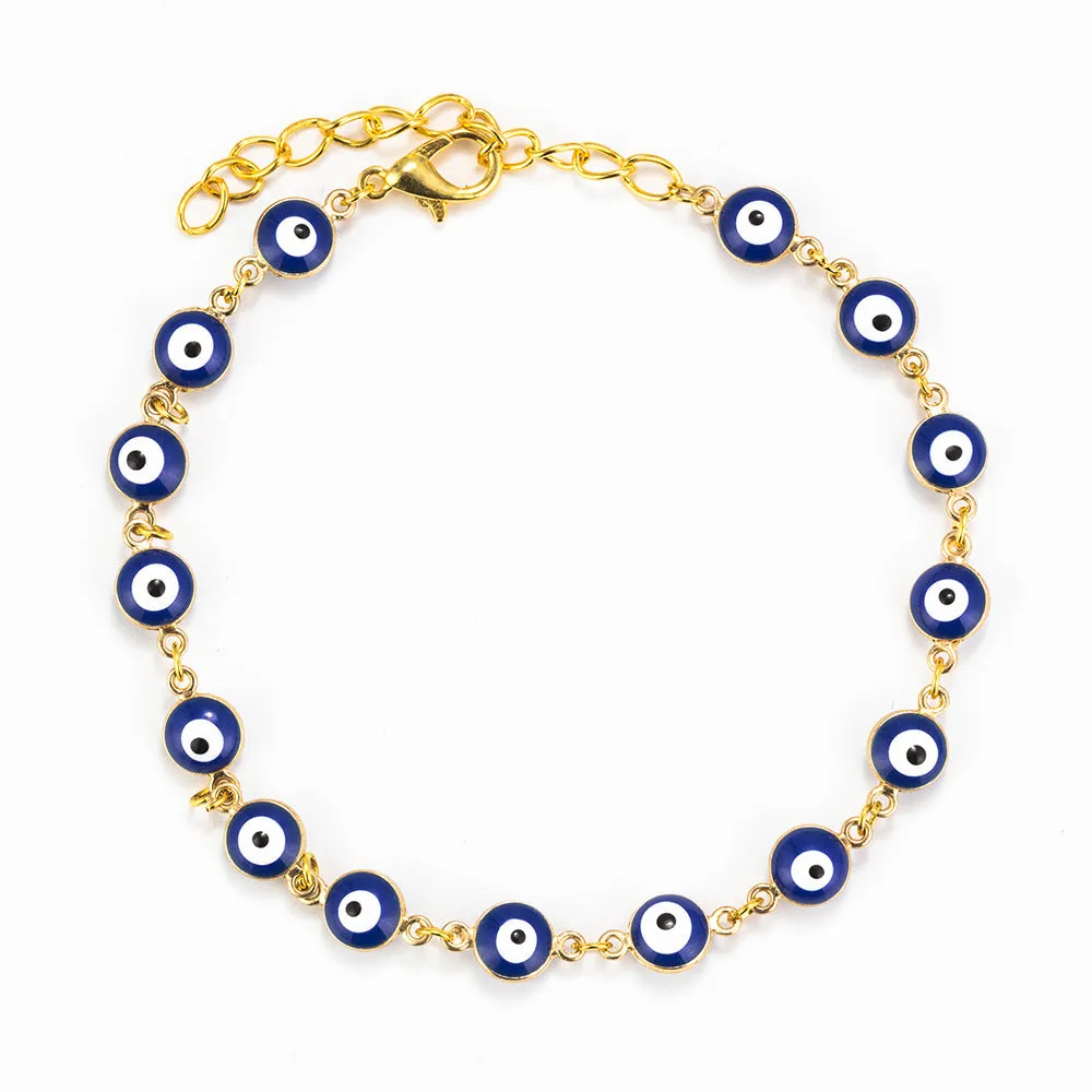 Gold Look Evil Eye Bracelet