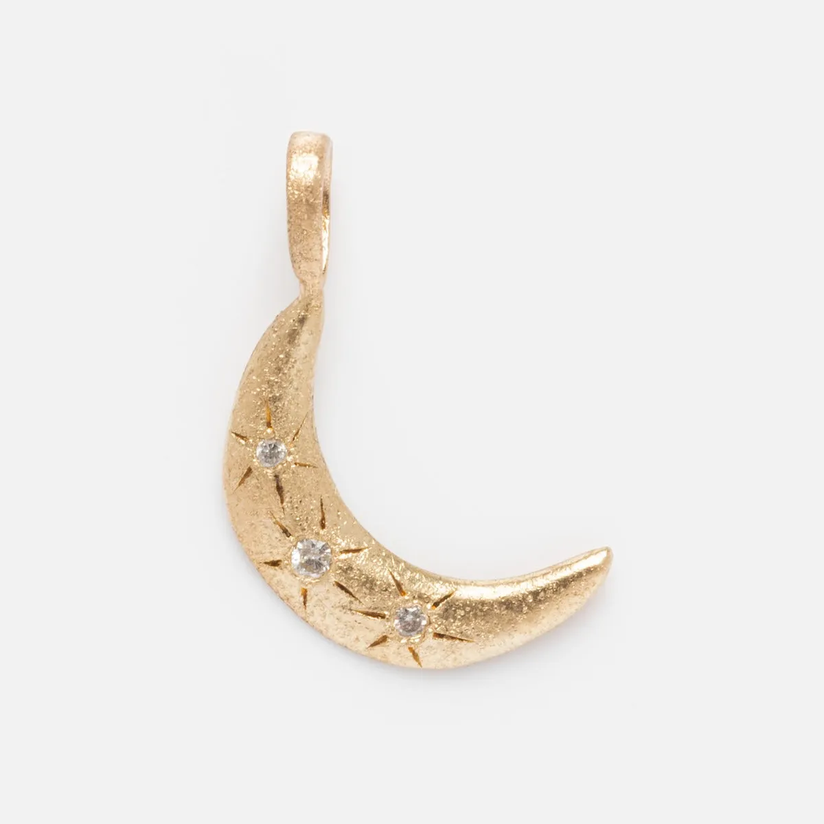 Golden Moon Pendant Charm