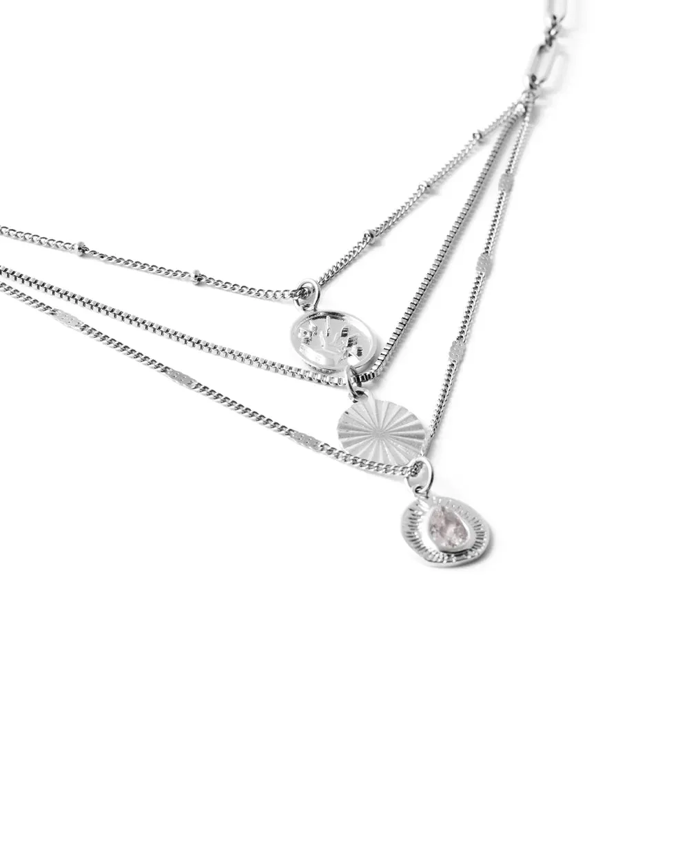 Groove Necklace in Silver