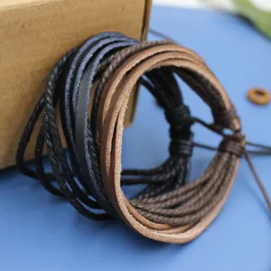 Hand-Woven Casual Simple Men's And Women's Fashion Leather Bracelet