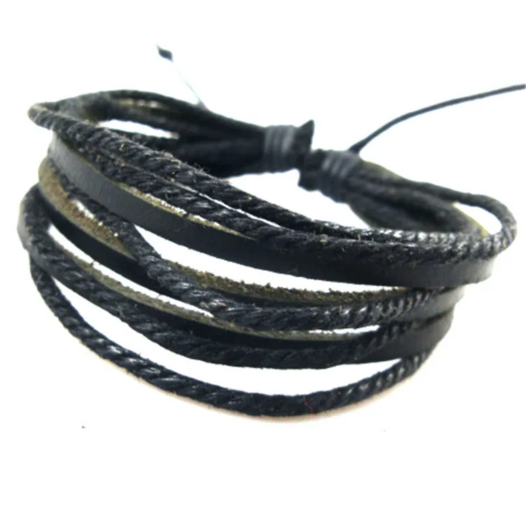 Hand-Woven Casual Simple Men's And Women's Fashion Leather Bracelet