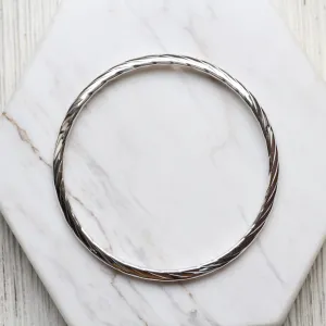 High Polish Twisted Bangle