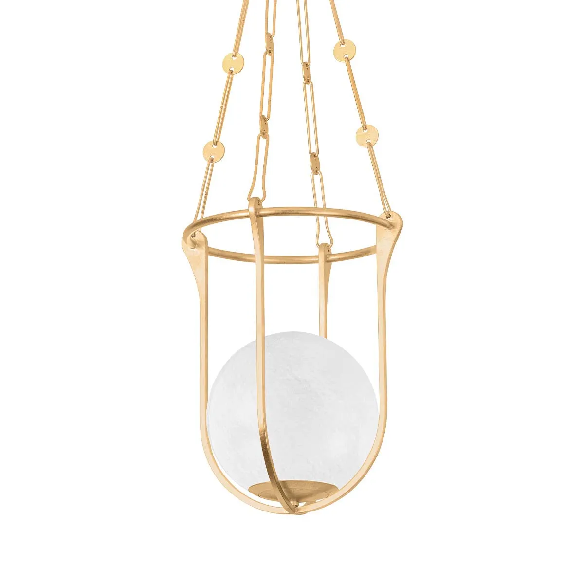 Hudson Valley Lighting Verbank Lantern-Vintage Gold Leaf