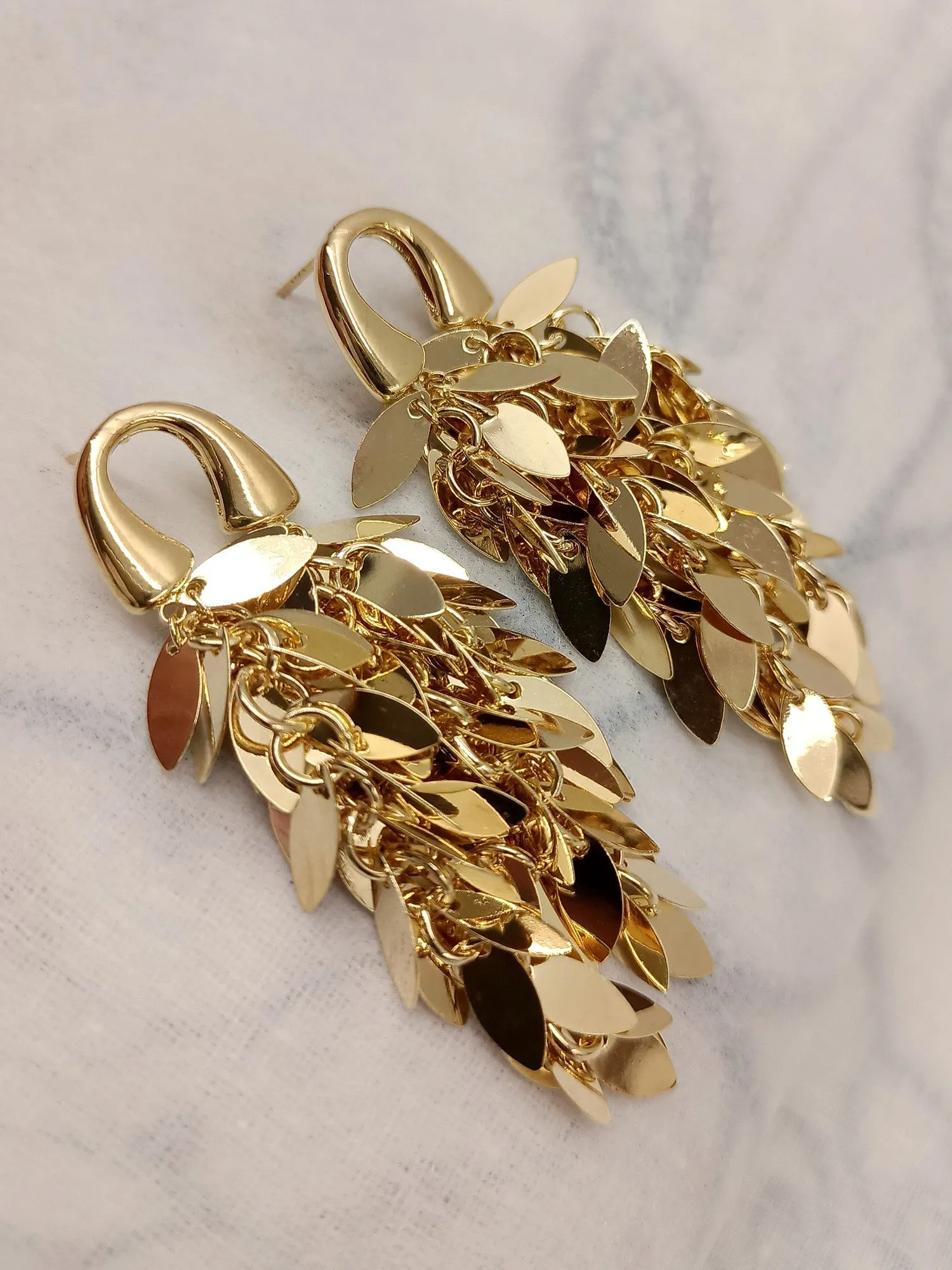 Jaanki Golden Western Earrings