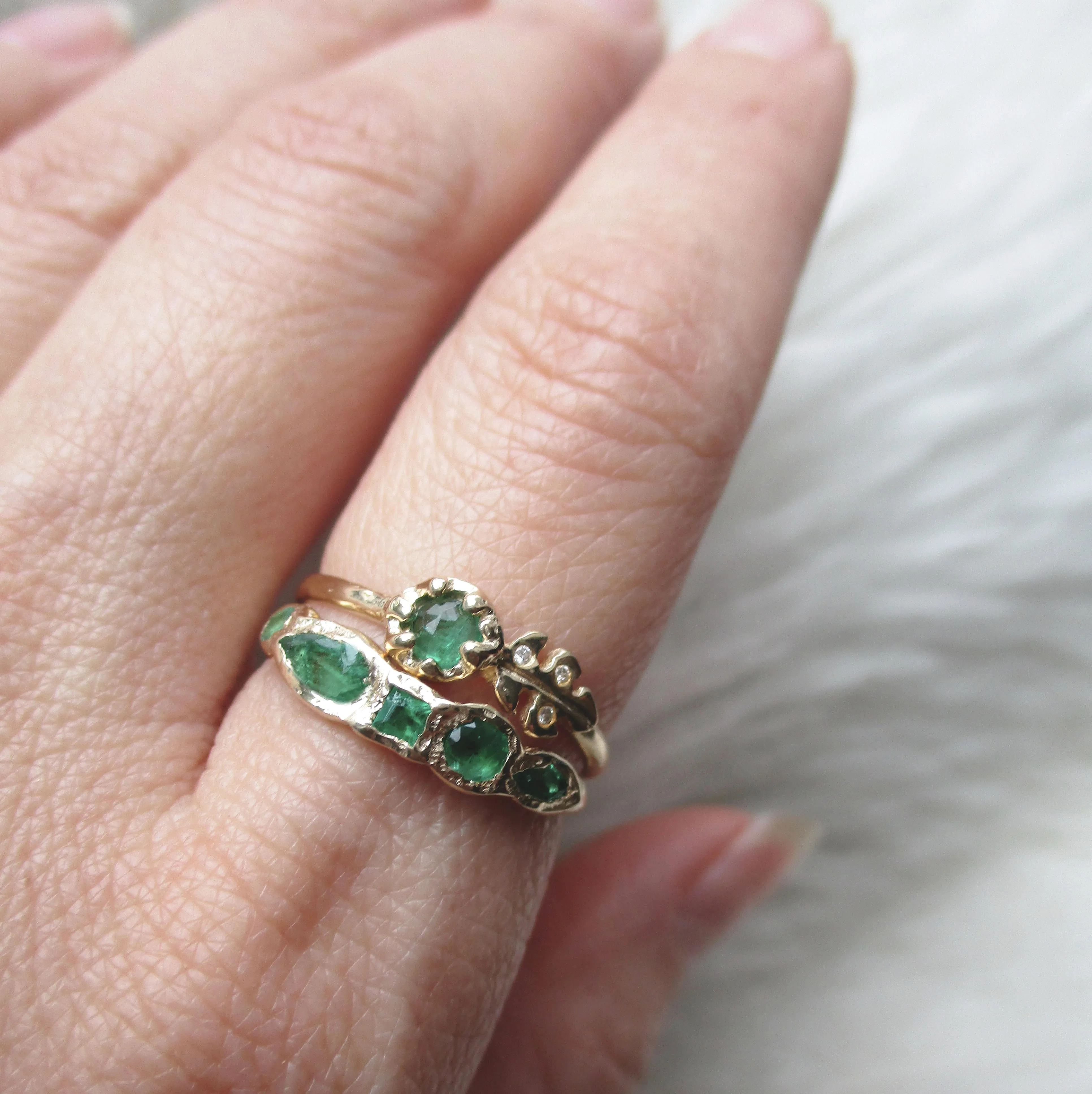 Journey Treasure Emerald Ring