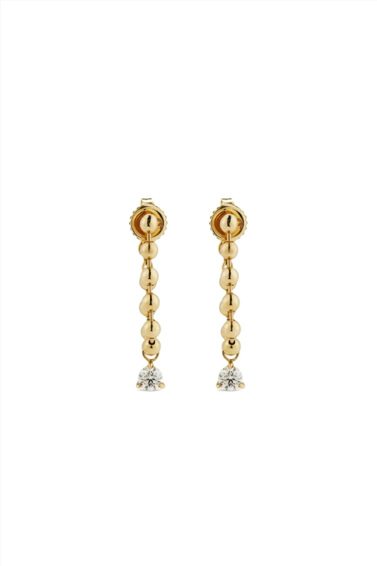 LAB DIAMOND DROPLET EARRINGS