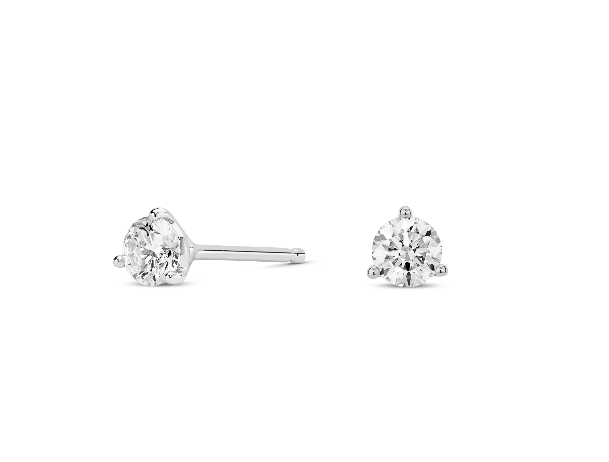 Lab-Grown Diamond ½ct. tw. Round Brilliant Solitaire Studs | White