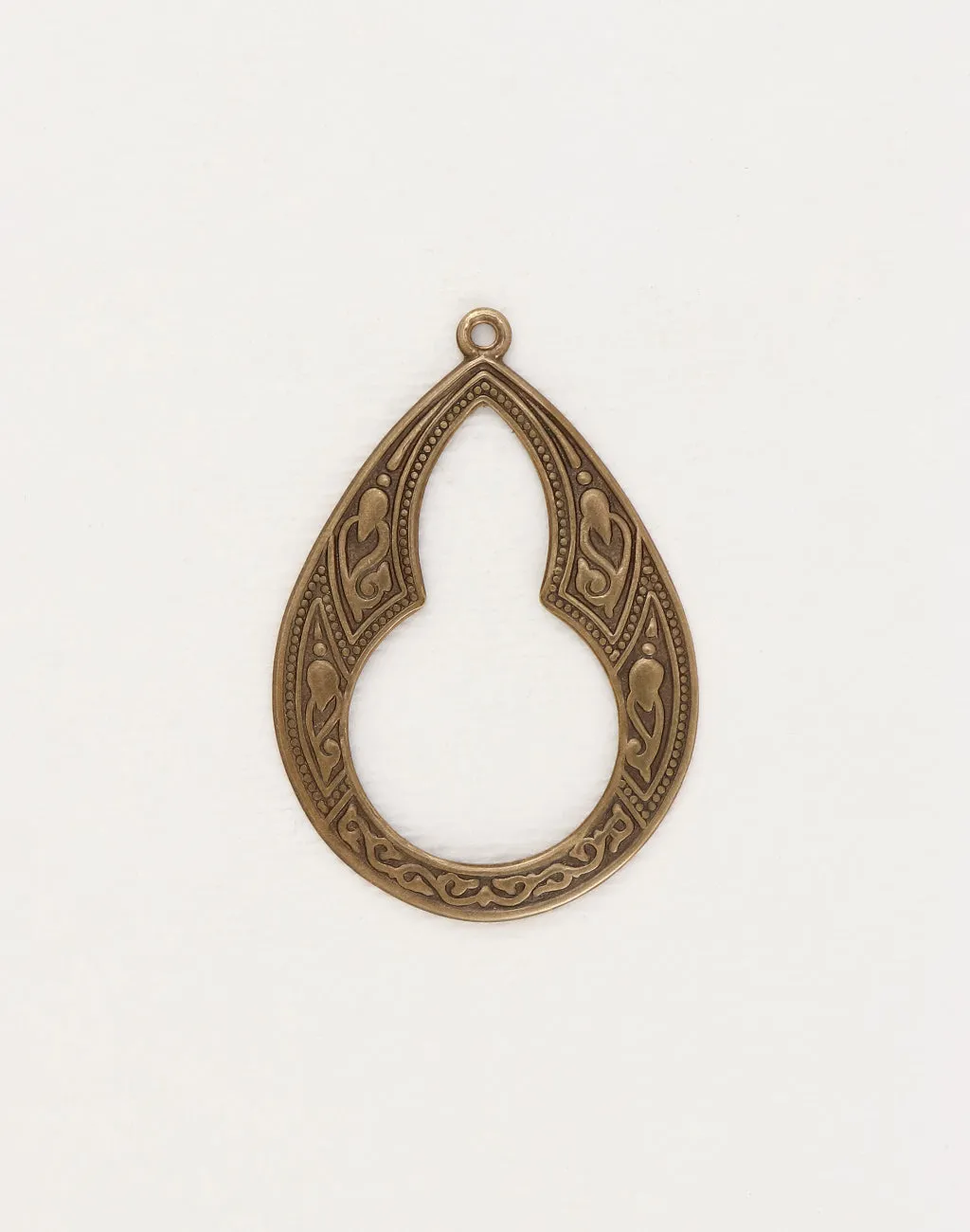 Large Bohemian Teardrop, 46x32mm, (1pc)