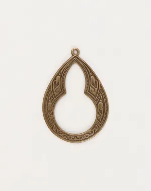 Large Bohemian Teardrop, 46x32mm, (1pc)