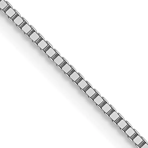 Leslie's 10kt White Gold .80mm Box Chain with Lobster Clasp