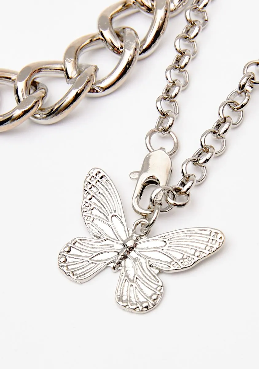 Loads Of Fun Butterfly Necklace