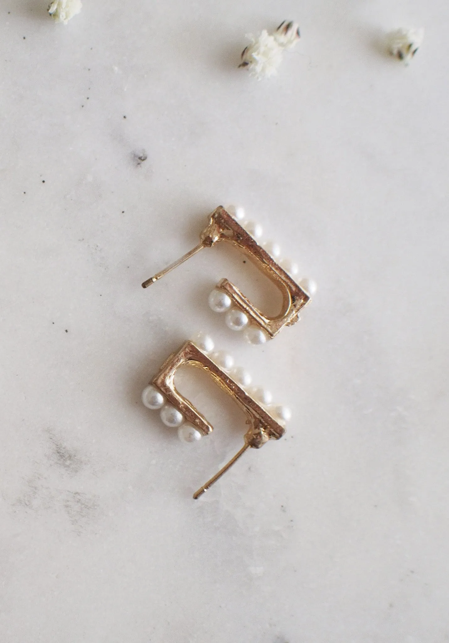 Lorelei Pearl Cuff Studs