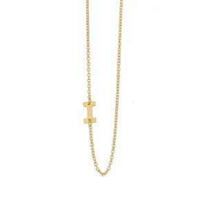 Lucky Feather Celebrate You Initial Necklace - I