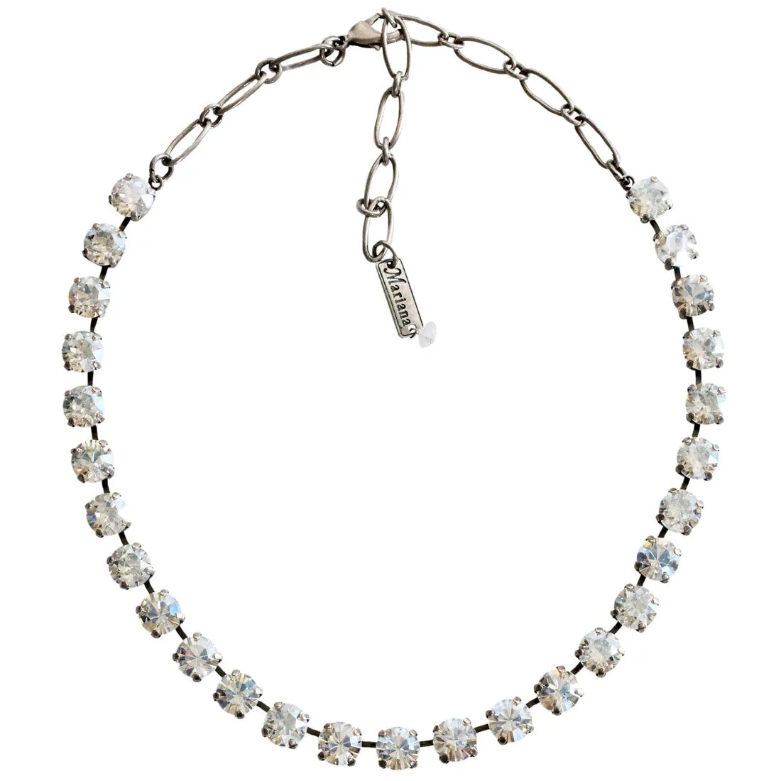 Mariana "Moonlight" Silver Plated Must-Have Everyday Crystal Necklace, 3252 001MOL