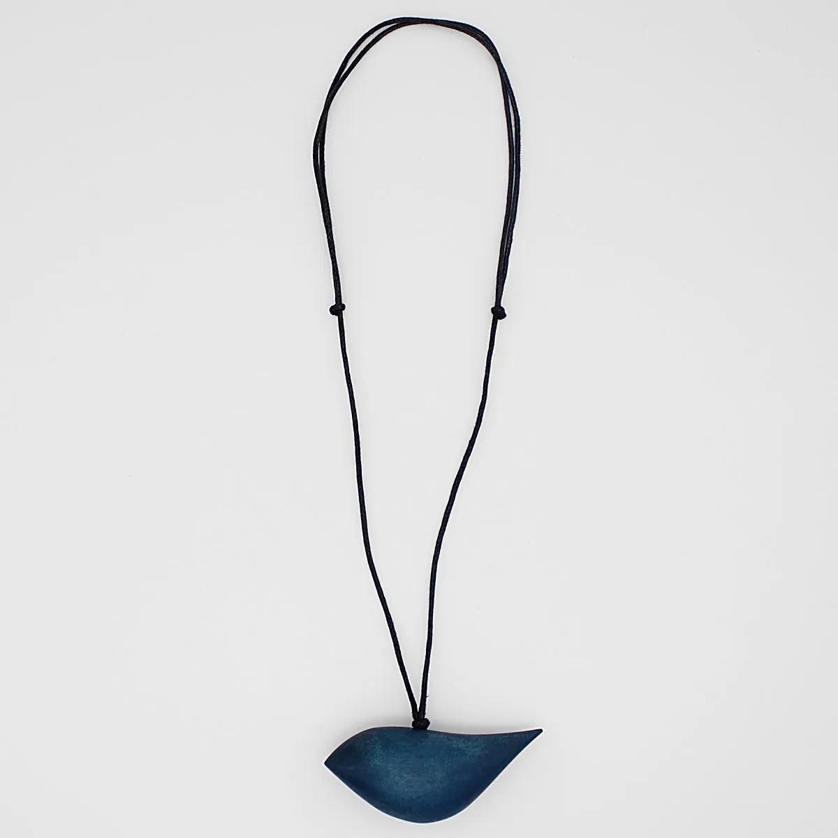 Navy Robin Pendant Necklace