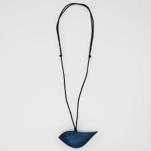 Navy Robin Pendant Necklace