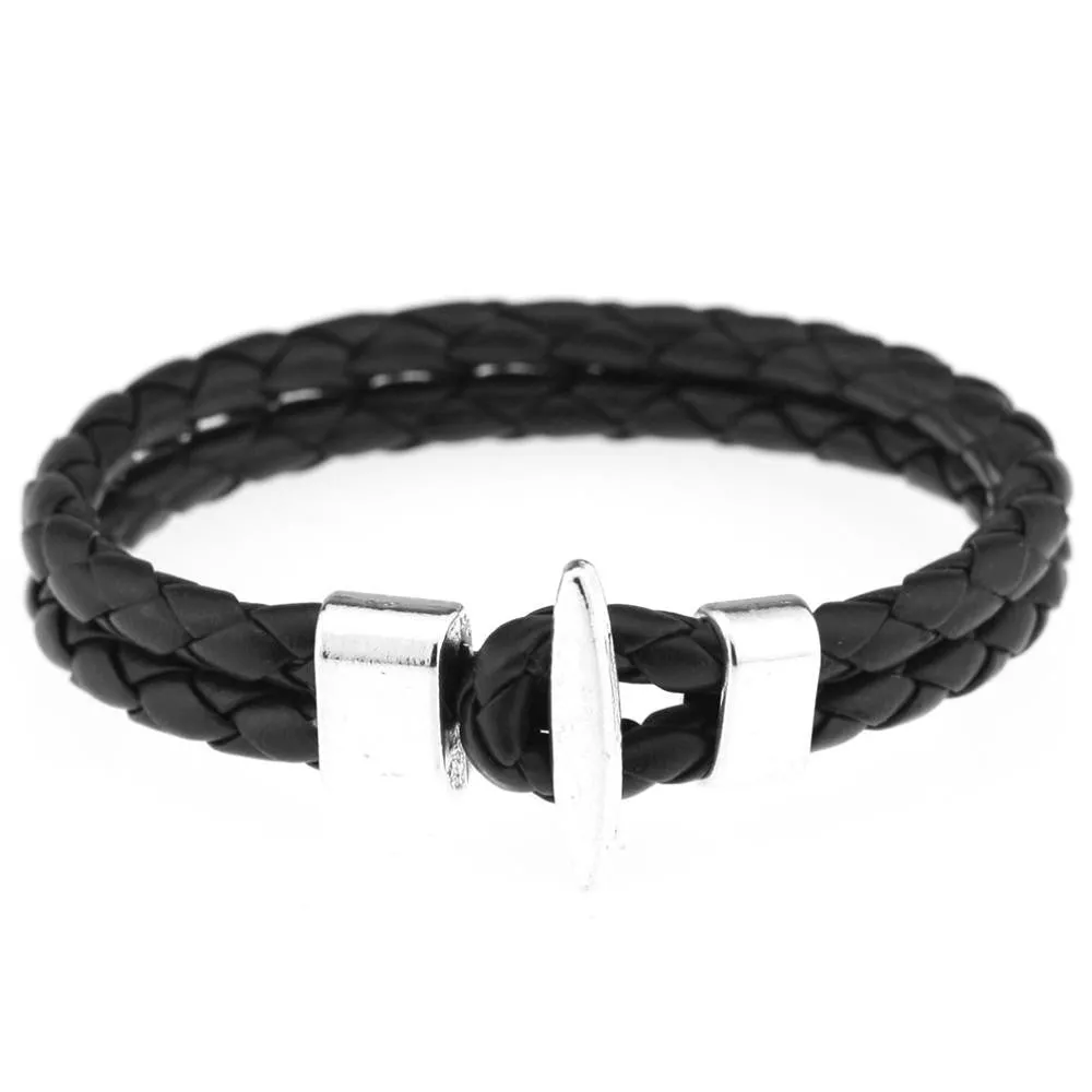 New Arrival Charm Men Accessories Simple Style Fashion Leather Bracelet Jewelry DIY Bracelets Birthday Gifts