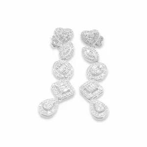 NEW Multi-Shape Diamond Earrings 14kt