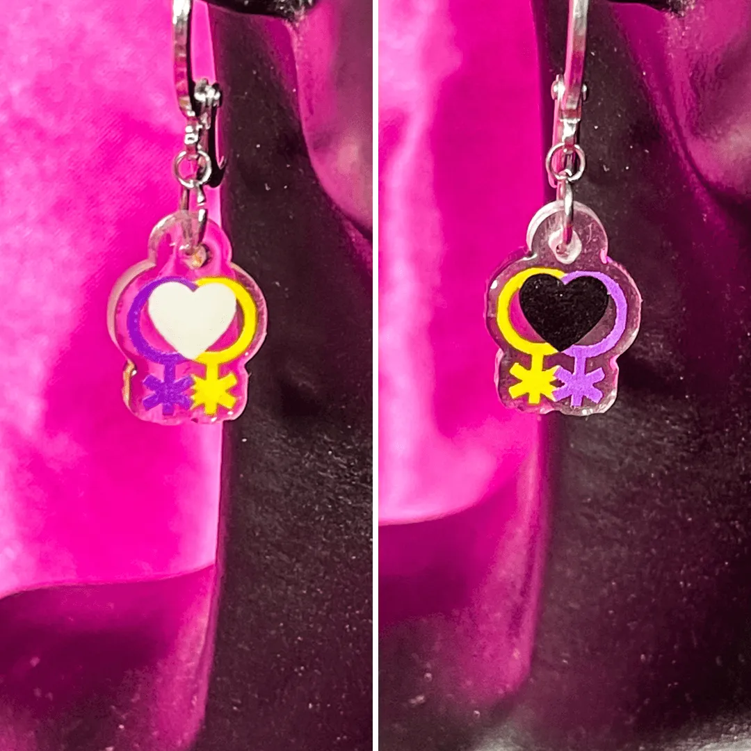 Non-binary Pride Flag Inspired Earrings