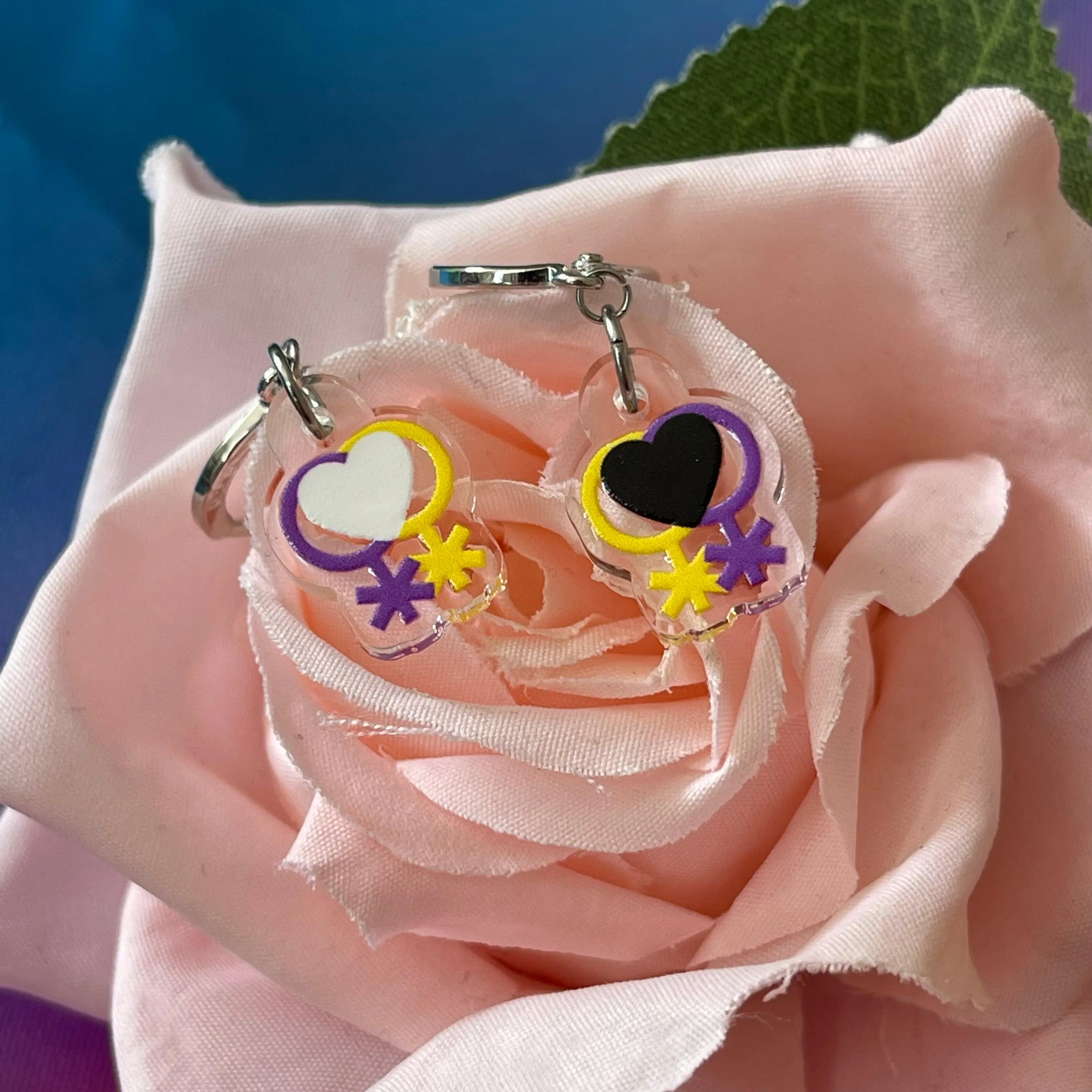 Non-binary Pride Flag Inspired Earrings