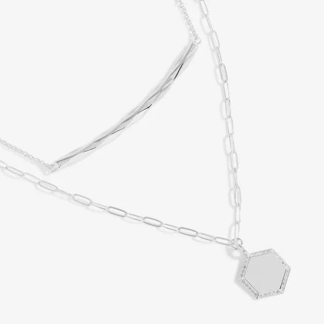 Nova Layer Silver 46cm, 40cm   5cm Extender Necklace 5389