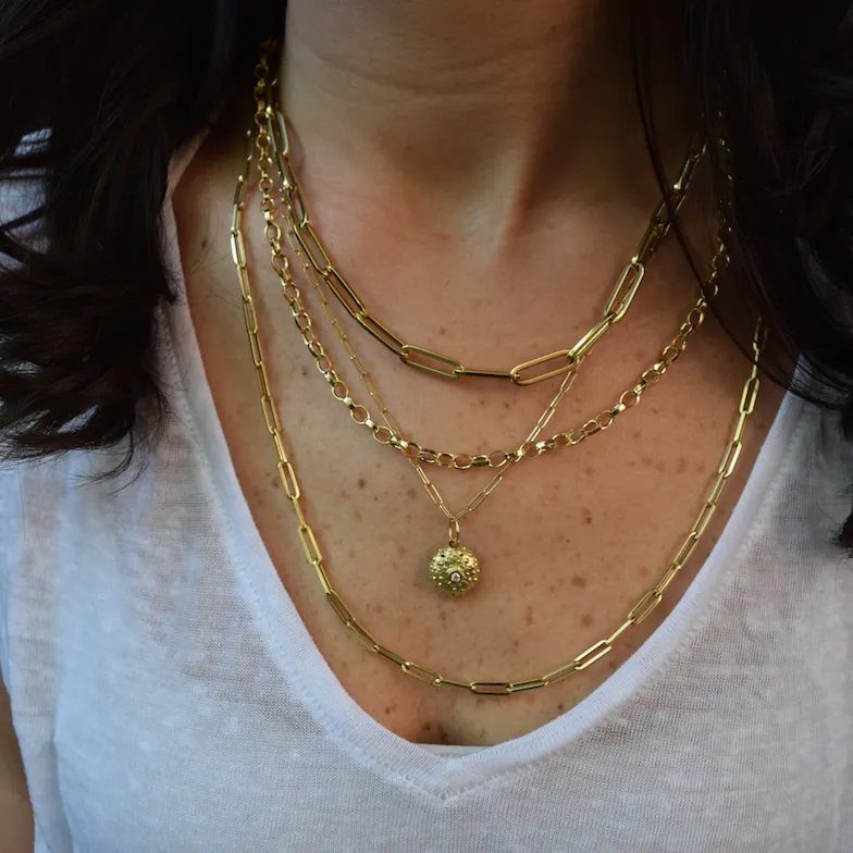 Oval Link Gold Chain