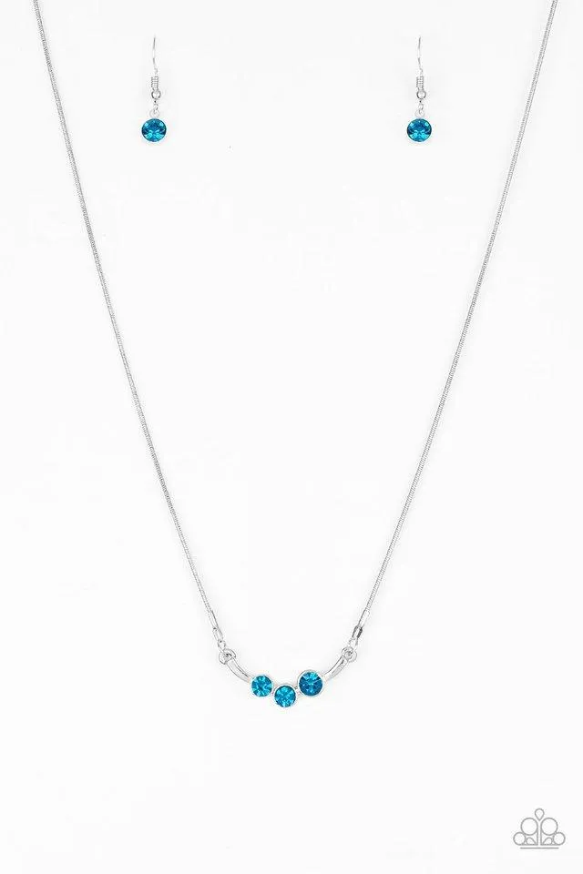 Paparazzi Necklace ~ Sparkling Stargazer - Blue