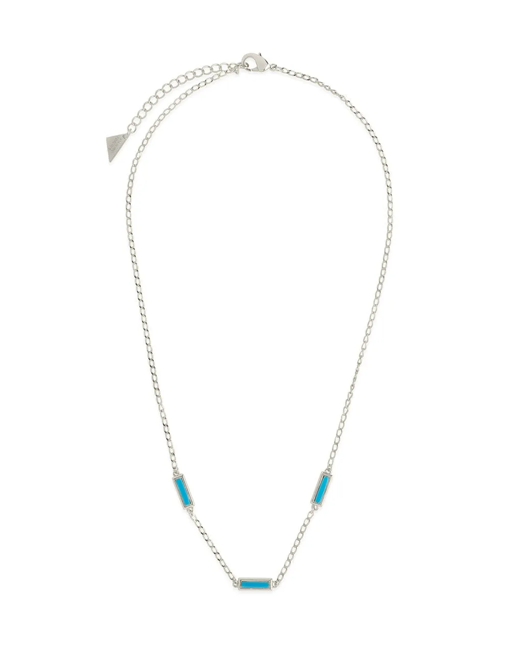 Pavati Gemstone Station Necklace