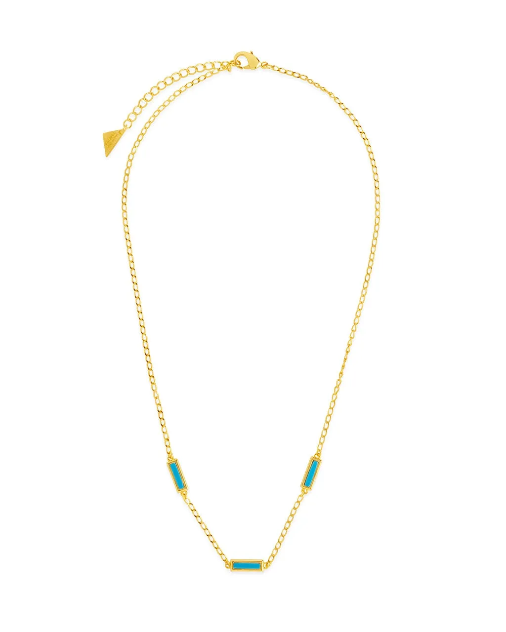 Pavati Gemstone Station Necklace