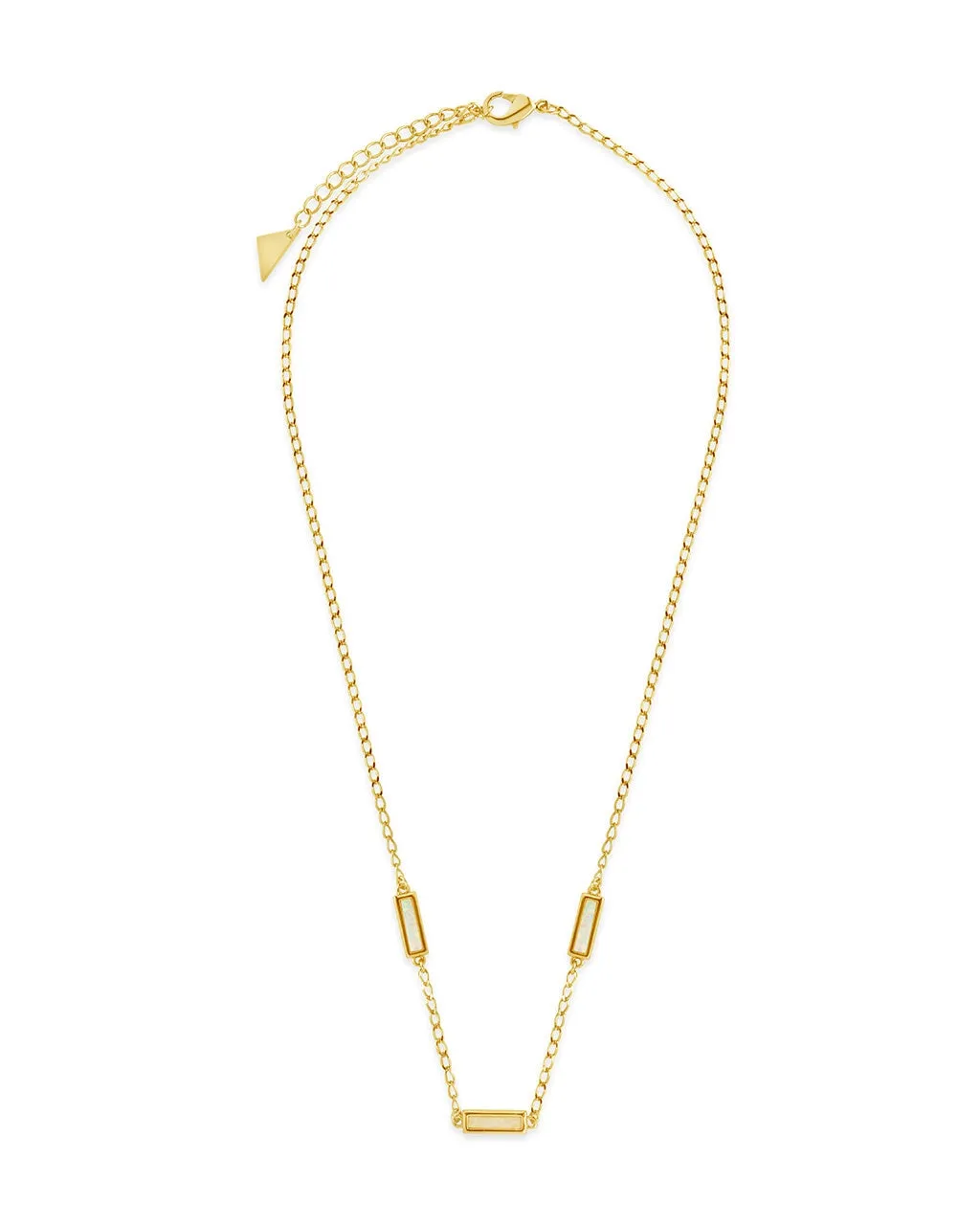 Pavati Gemstone Station Necklace