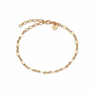 Peachy Chain Bracelet 18ct Gold Plate