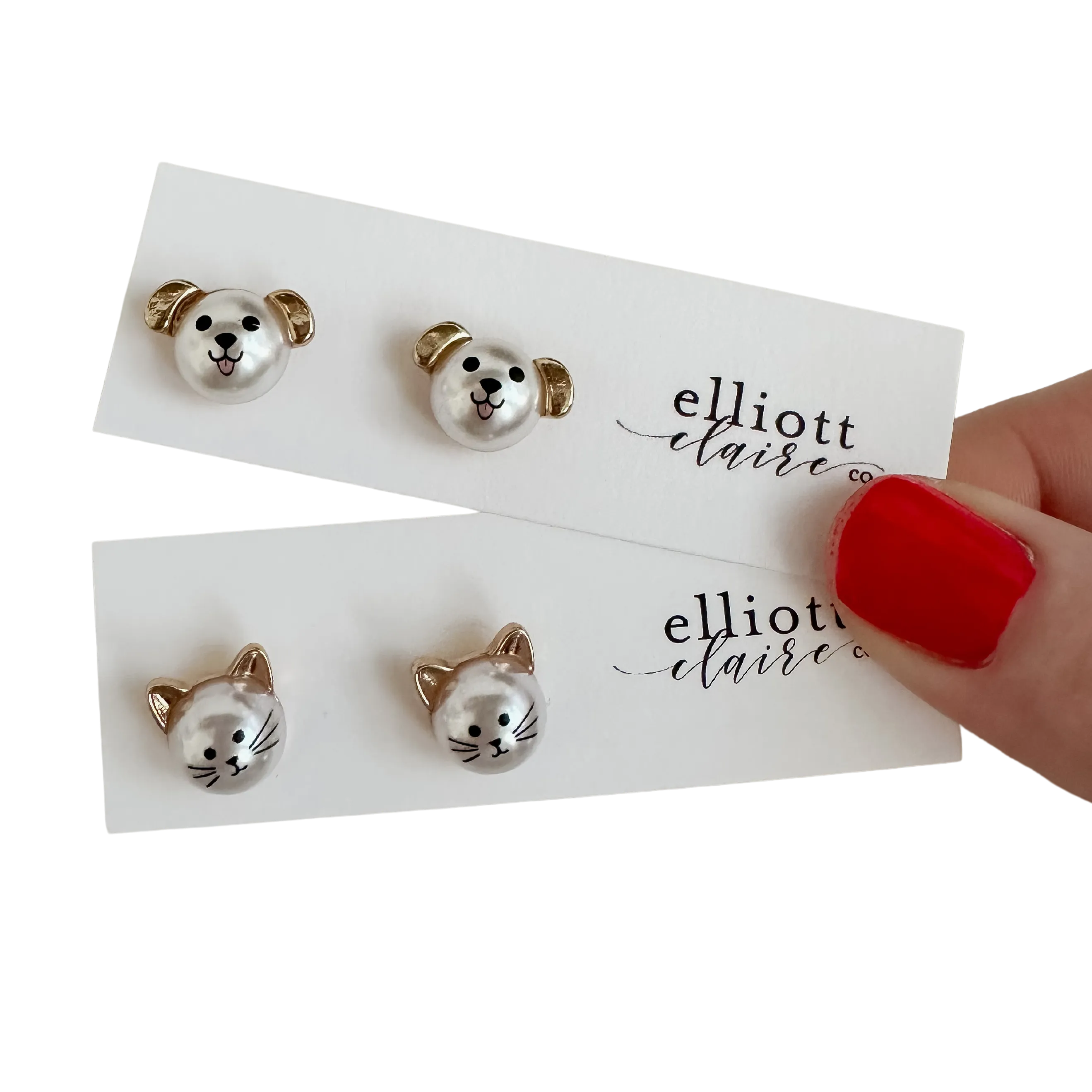 Pearl Animal Studs