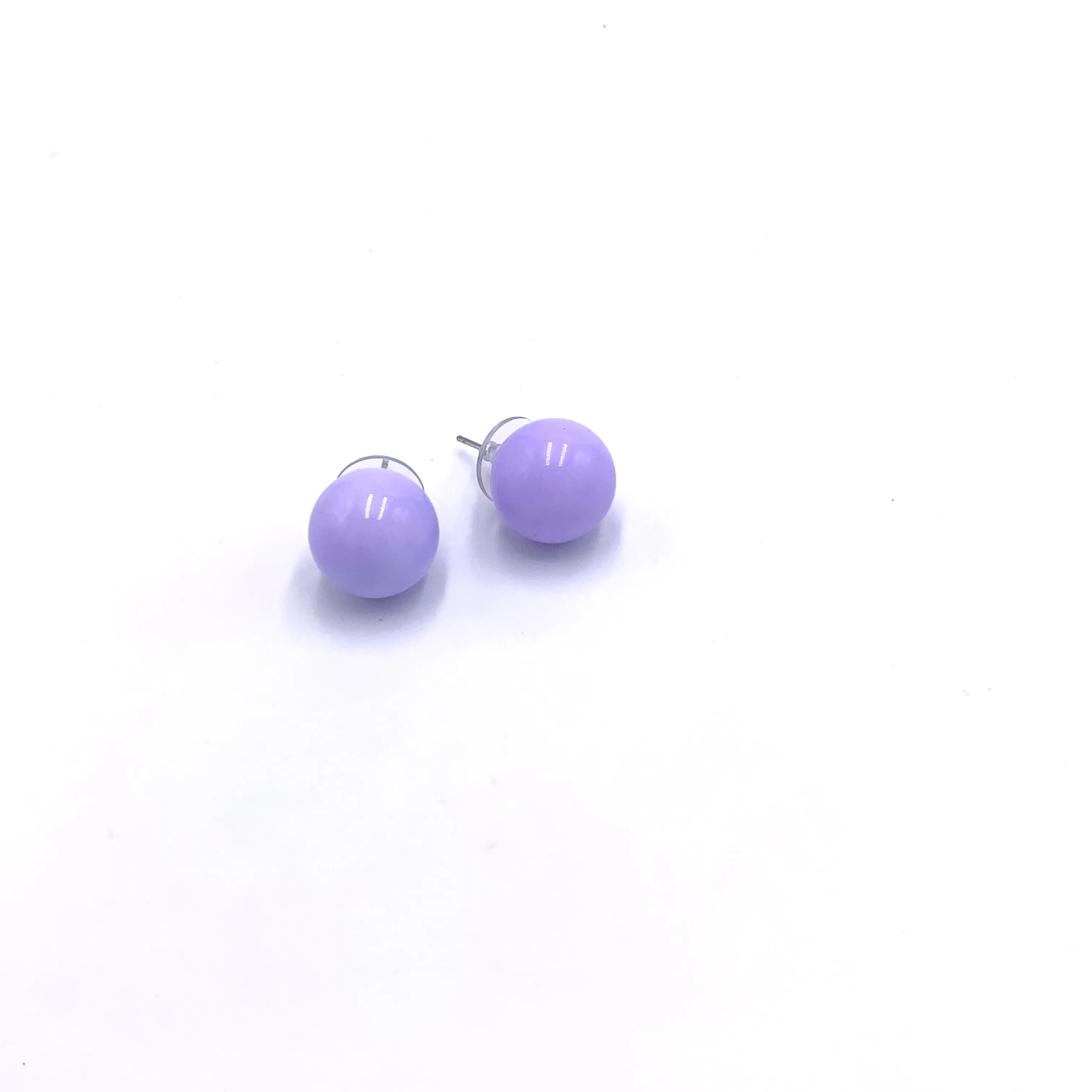 Periwinkle Jumbo Ball Stud Earrings