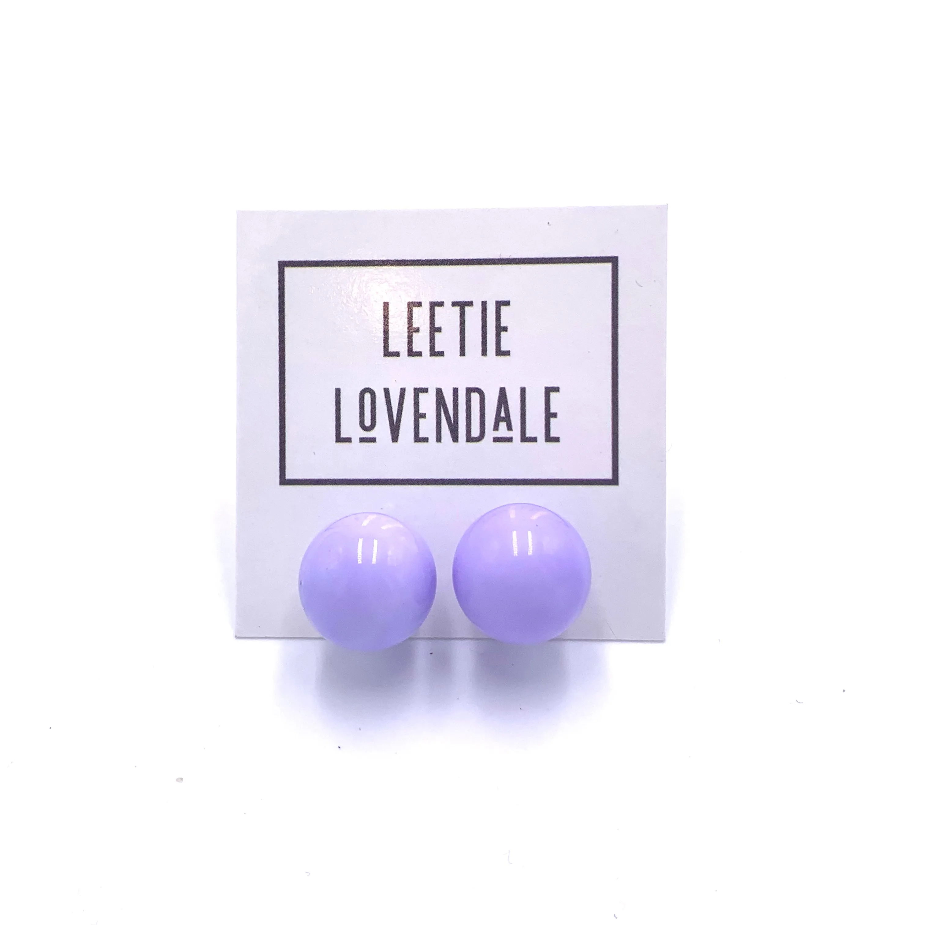 Periwinkle Jumbo Ball Stud Earrings