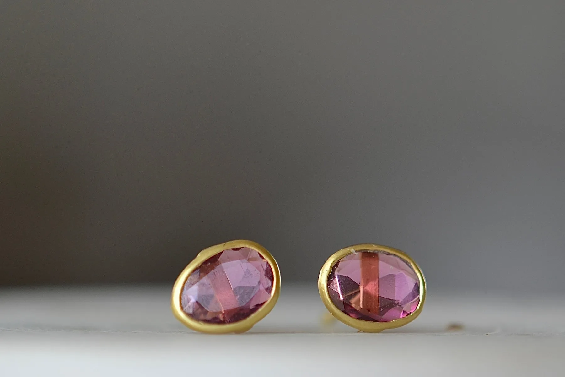 Pink Tourmaline Classic Studs