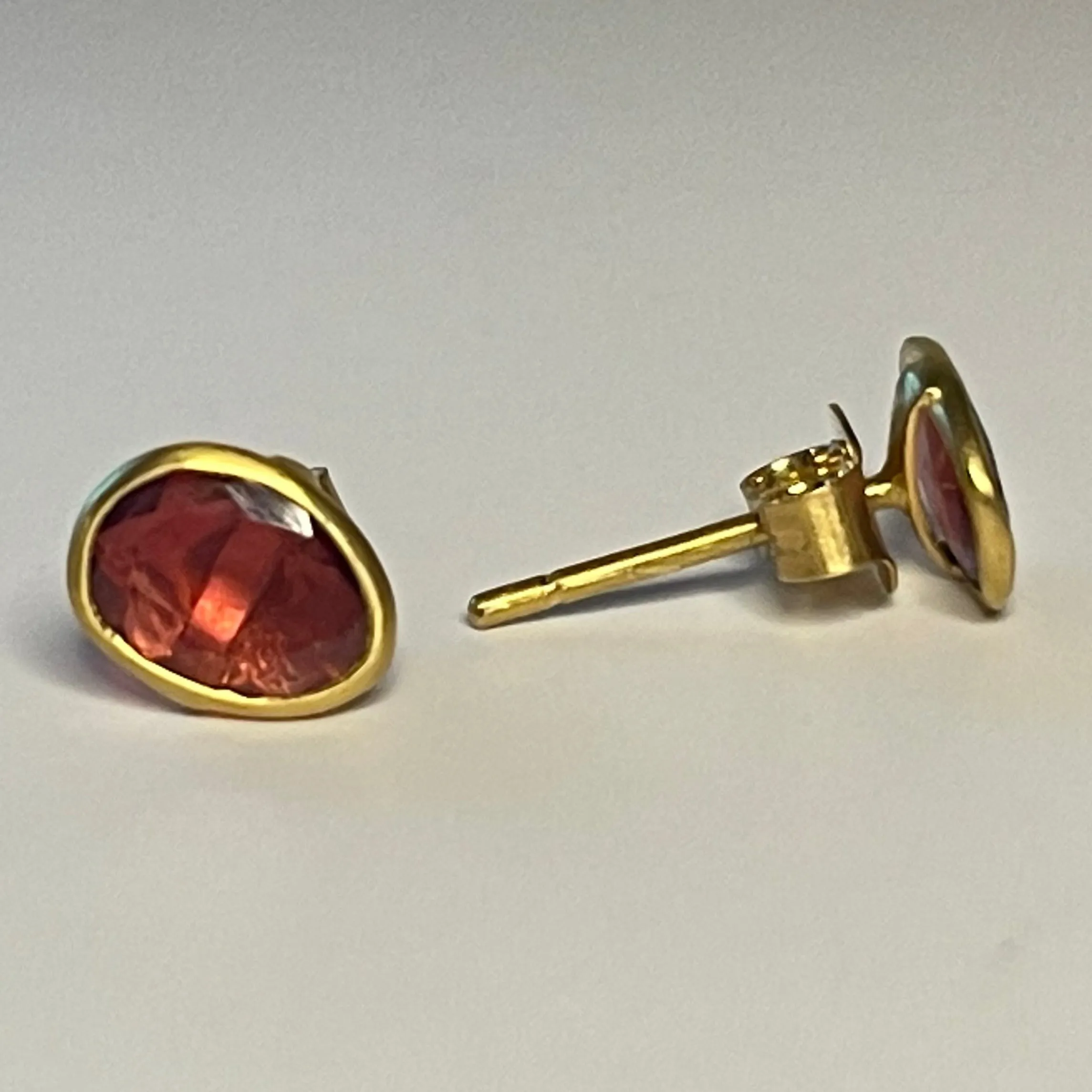 Pink Tourmaline Classic Studs